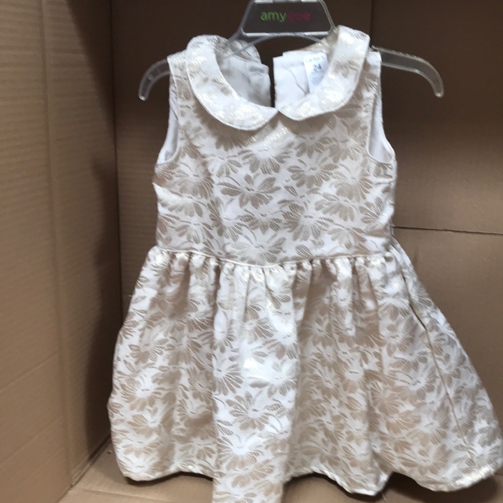 Fancy gold and cream dress